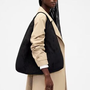 Gap Black Suede Tote Bag